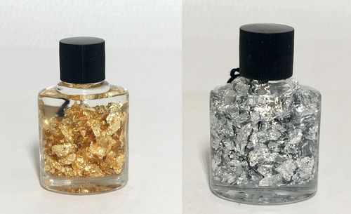 Gold & Silver Flakes-in-a-Bottle (Brazil)